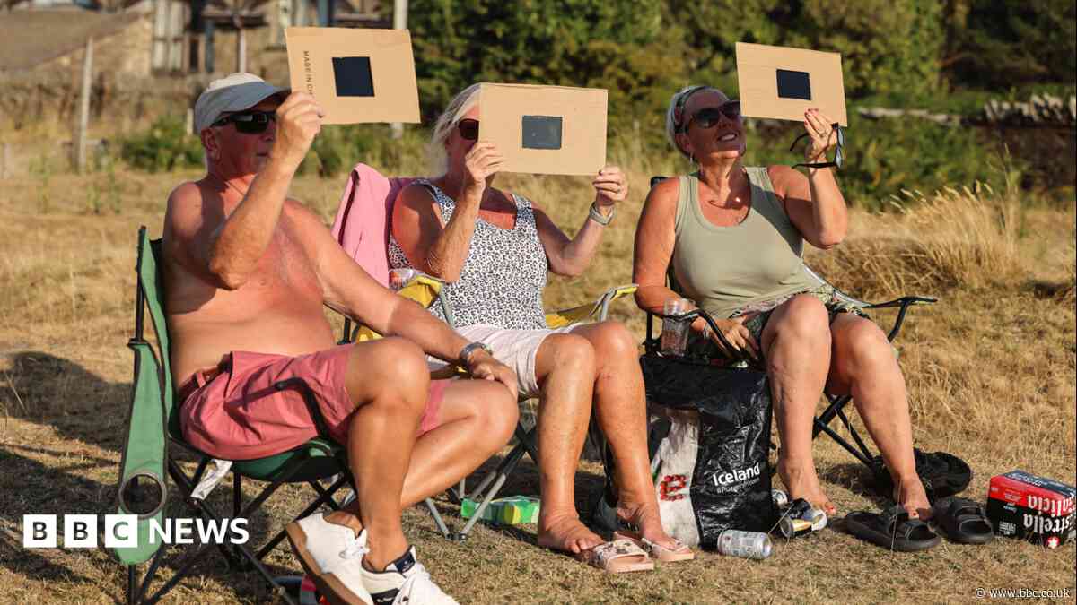 In pictures: People across Wales marvel at most significant solar eclipse in nearly 30 years