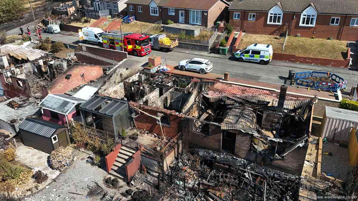 Police issue arrest update after fire destroys five homes in Newbridge