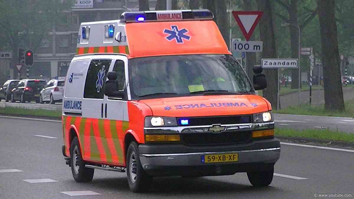 [Archief] Compilatie Chevrolet Ambulance 13-190 met Spoed onderweg in Zaandam en omgeving