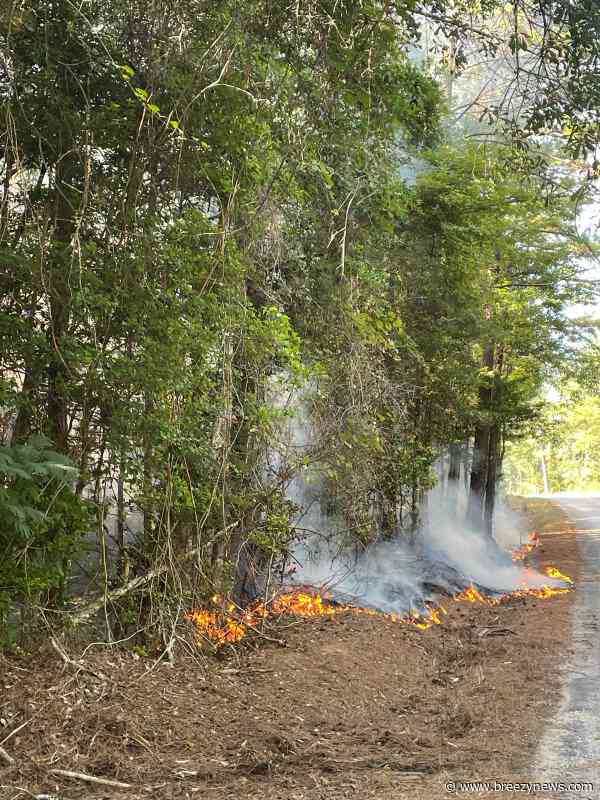 Wood Fire Thursday Afternoon in Attala