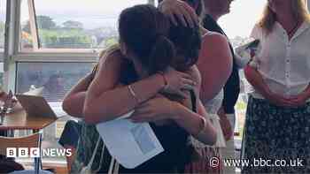 Students celebrate top marks on results day