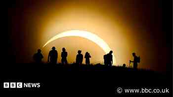 Photos show rare partial solar eclipse
