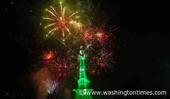 Fireworks light skies over Pakistan's capital as crowds celebrate Independence Day