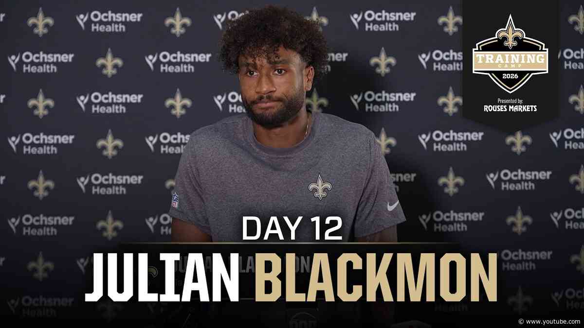 Julian Blackmon talks mindset, relationship with Chase Young | Saints Training Camp 2026