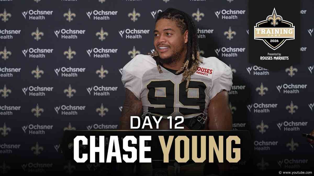 Chase Young talks defensive line depth, growth | Saints Training Camp 2026