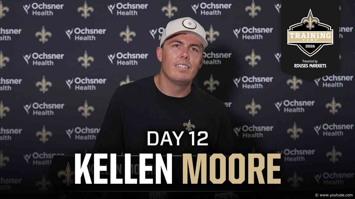 Kellen Moore recaps joint practice w/ Jaguars | Saints Training Camp 2026