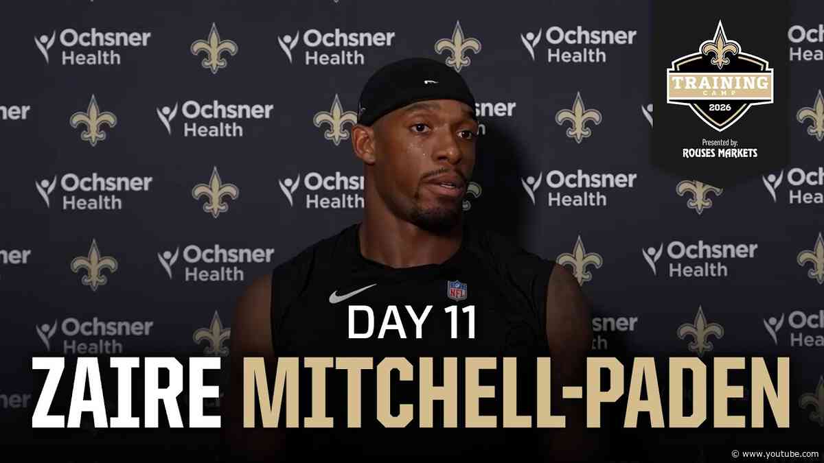 Zaire Mitchell-Paden on tight end usage, special teams | Saints Training Camp 2026