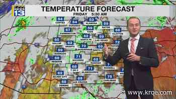 Rain and thunderstorm chances continue through Friday across New Mexico