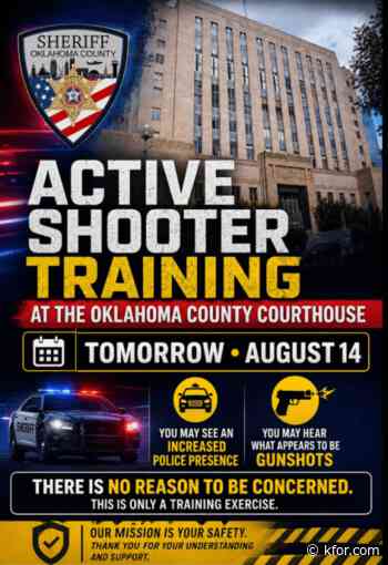 Oklahoma Co. Courthouse holding Active Shooter Training on Friday