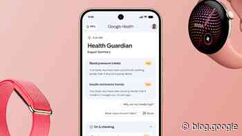 Track subtle changes in your body with Health Guardian features on Pixel and Fitbit