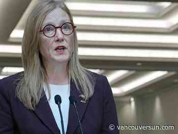 B.C. Finance Minister Brenda Bailey announces she has cancer, will reveal next steps Friday