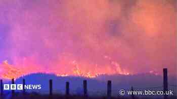 Moorland hit by fresh wildfire as heatwave peaks