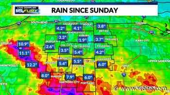 More rain/storms now through the weekend