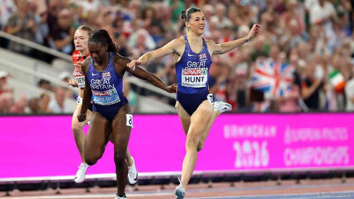 Hunt wins 200m gold, Asher-Smith bronze in B'ham