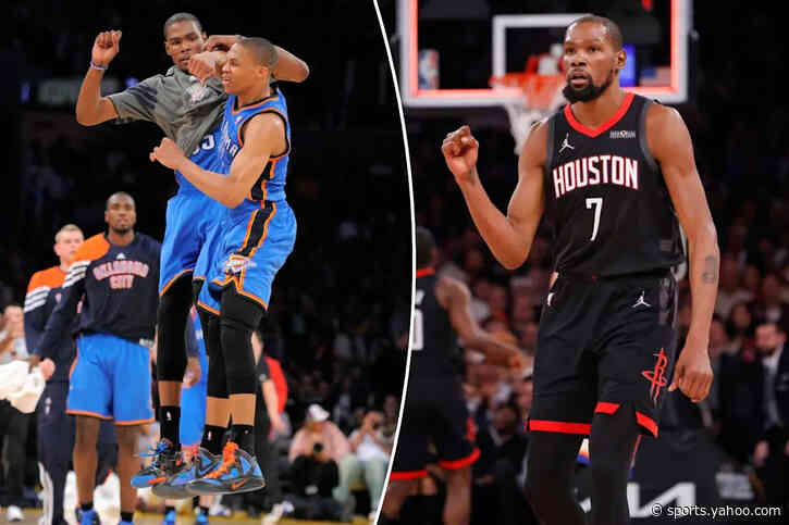 Kevin Durant delivers heartfelt message towards Russell Westbrook, left ‘inspired’