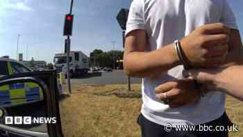 Three arrested after drive-by BB gun shootings