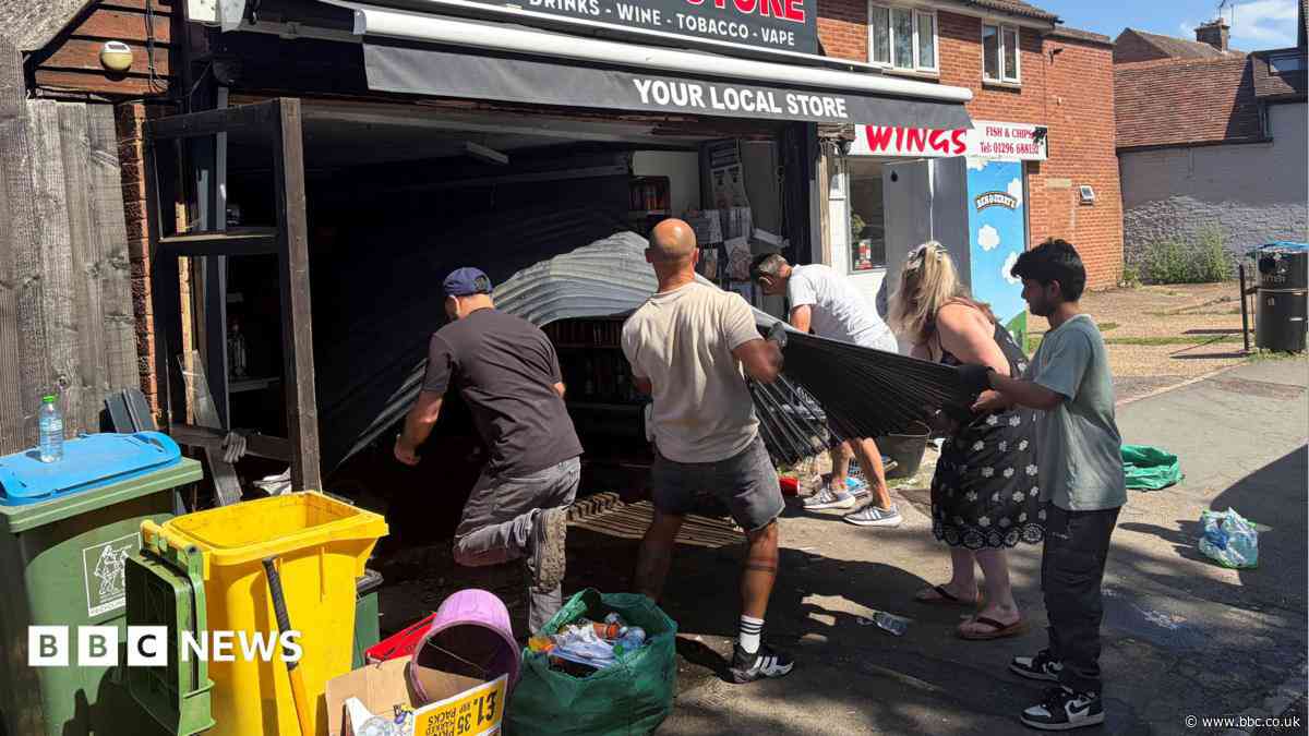 Ram-raid severely damages village shop in dawn hit