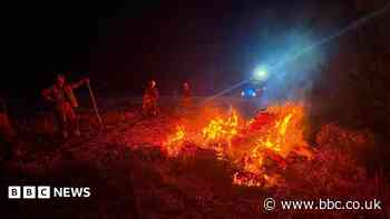 Hay bales set on fire three times in one night