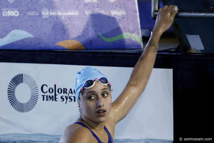 18 Yr Old Agostina Hein Lowers Own South American Record To 4:32.54 In The 400 IM En Route To Bronze