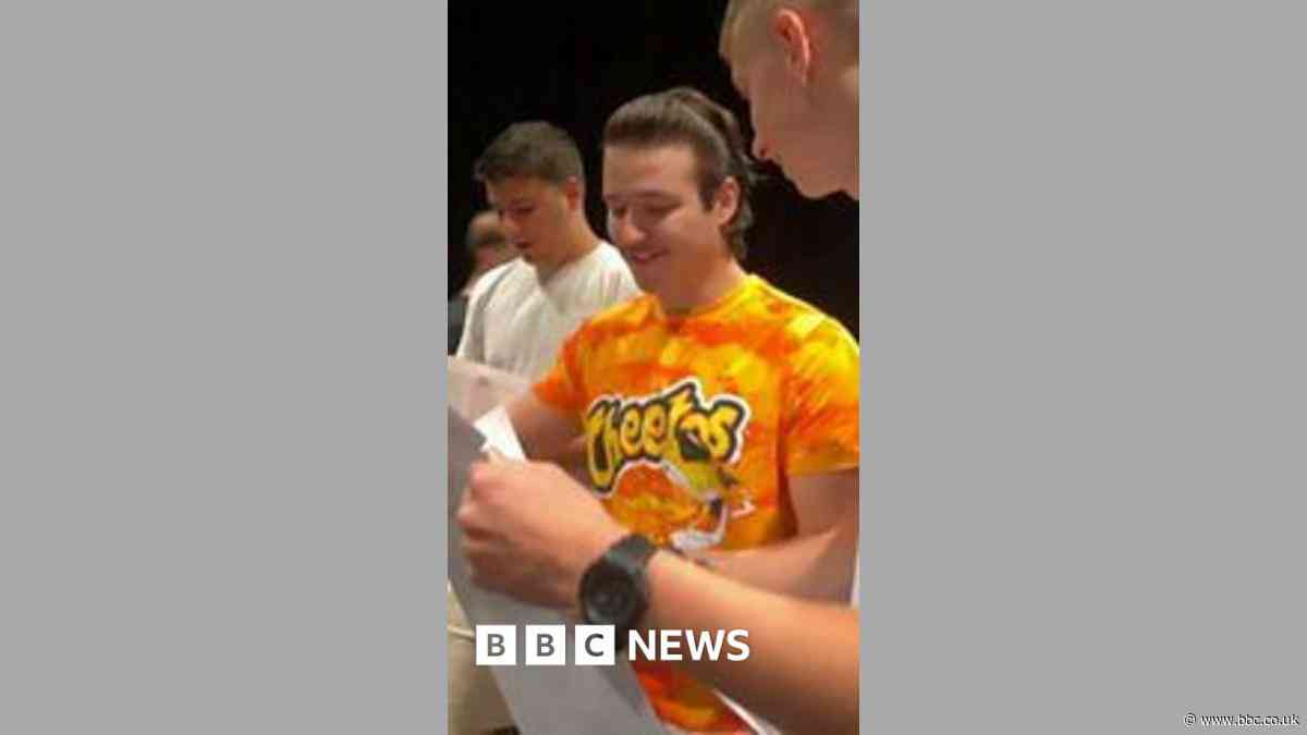 Corby students collect their A-level results