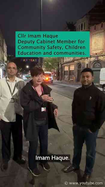 Cllrs Susan Masters, Salim Patel and Imam Haque visited East Ham.
