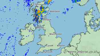 Met Office maps show heavy rain in 10 UK regions on Friday
