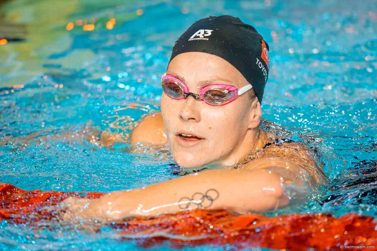 Katharine Berkoff Breaks Own American, U.S. Open Records with 26.90 to Win the 50 Back