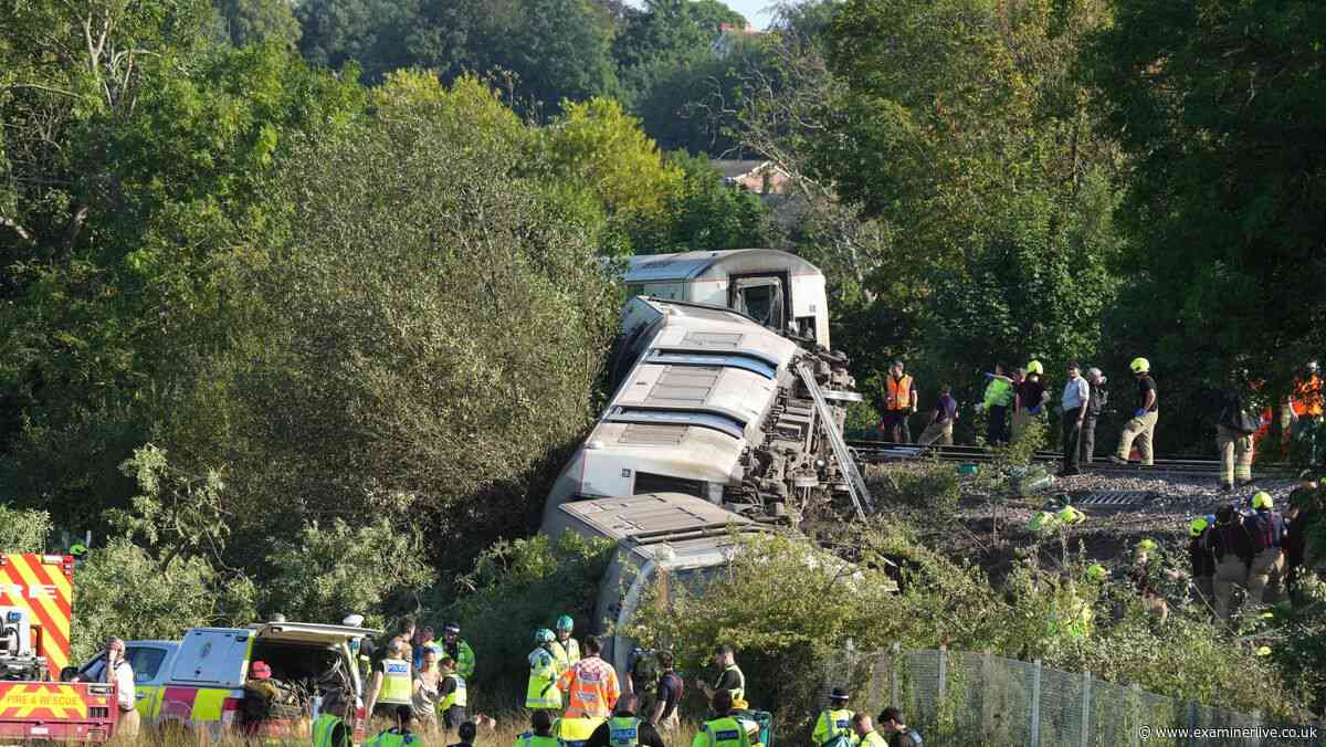 Lewes train derailment as crash near Brighton sees people trapped in carriages