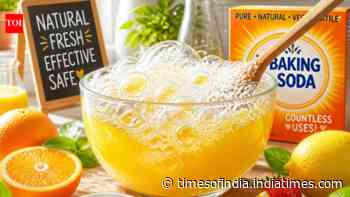 Diy Citrus Cleaner Hack: Baking soda and orange juice tackle grease; safety tips for home use
