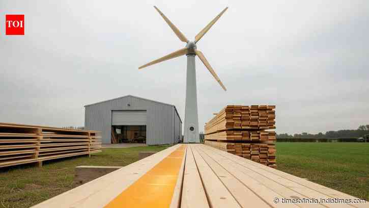 German startup Voodin swaps fibreglass for wood turbine blades, aiming for recyclable blades at commercial scale