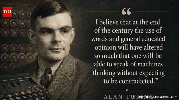 Quote of the day by Alan Turing: "I believe that at the end of the century.."