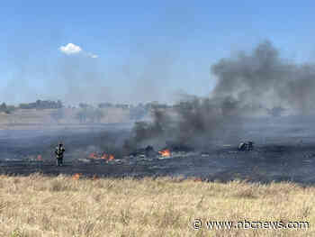 Two soldiers are dead after a military helicopter crashes in Texas, sparking a fire