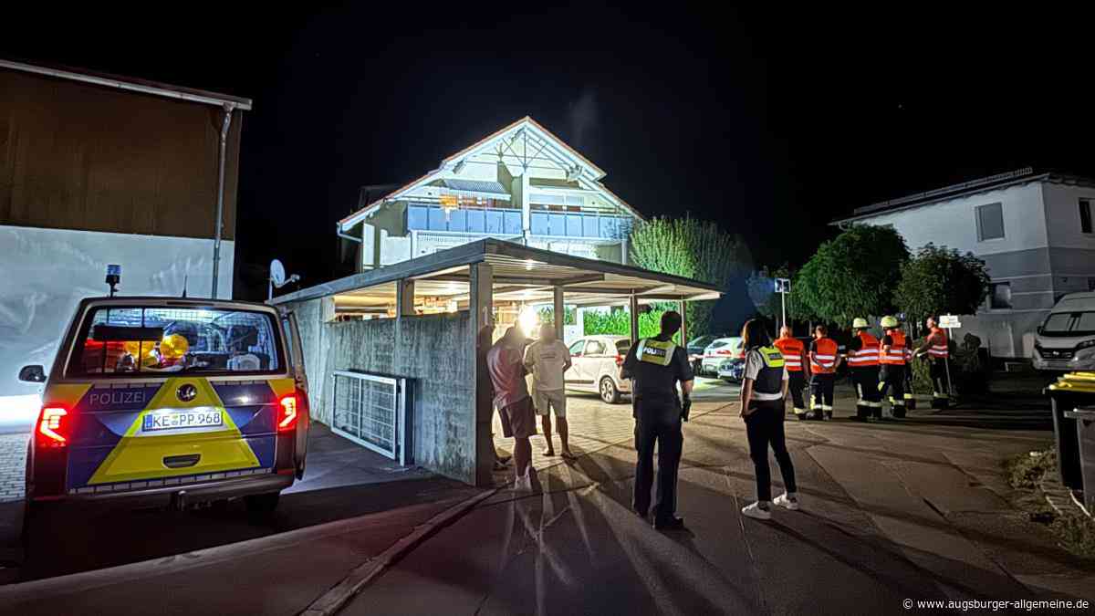 Mutmaßlicher Hammer-Angriff in Senden: Die Fotos vom Polizeieinsatz in der Nacht