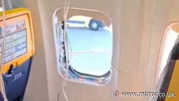 Engine parts smashed Ryanair plane window before man 'sucked out', probe reveals
