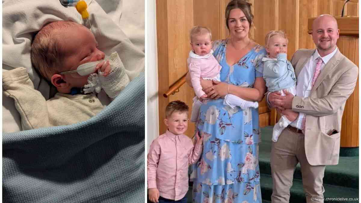 Parents 'knew something wasn't right' before baby was rushed to the Newcastle RVI at just days old