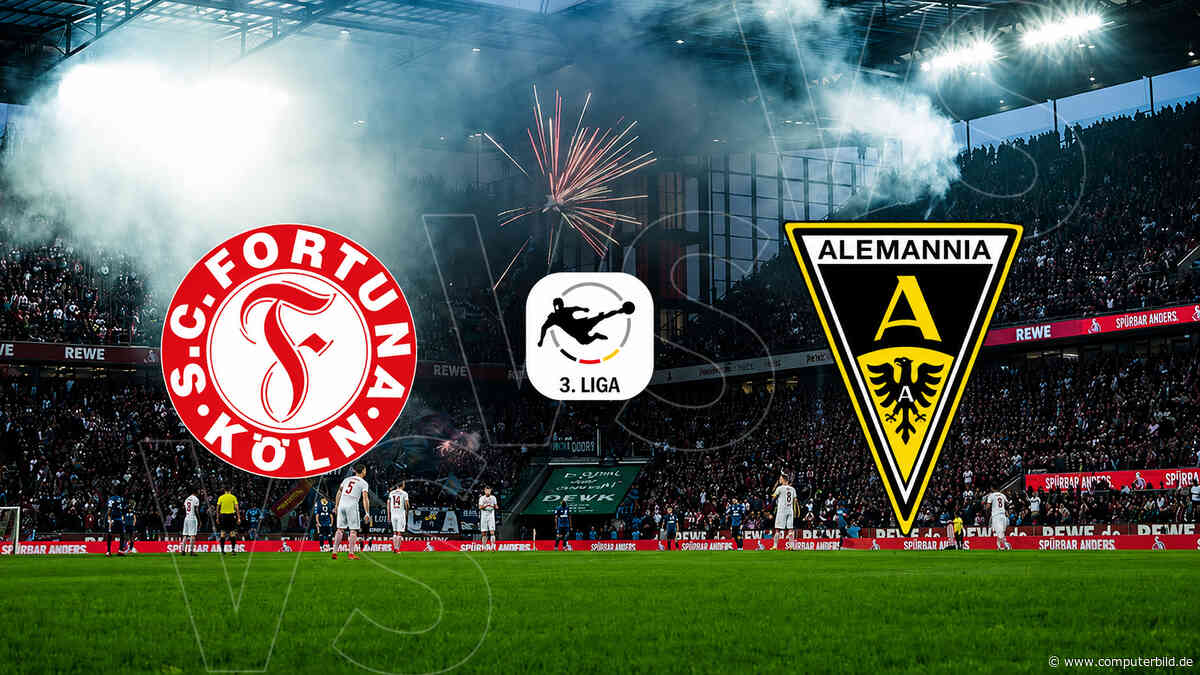 Fortuna Köln gegen Alemannia Aachen: 3. Liga live und gratis im TV und Stream