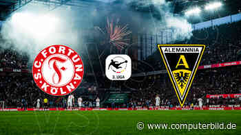 Fortuna Köln gegen Alemannia Aachen: 3. Liga live und gratis im TV und Stream