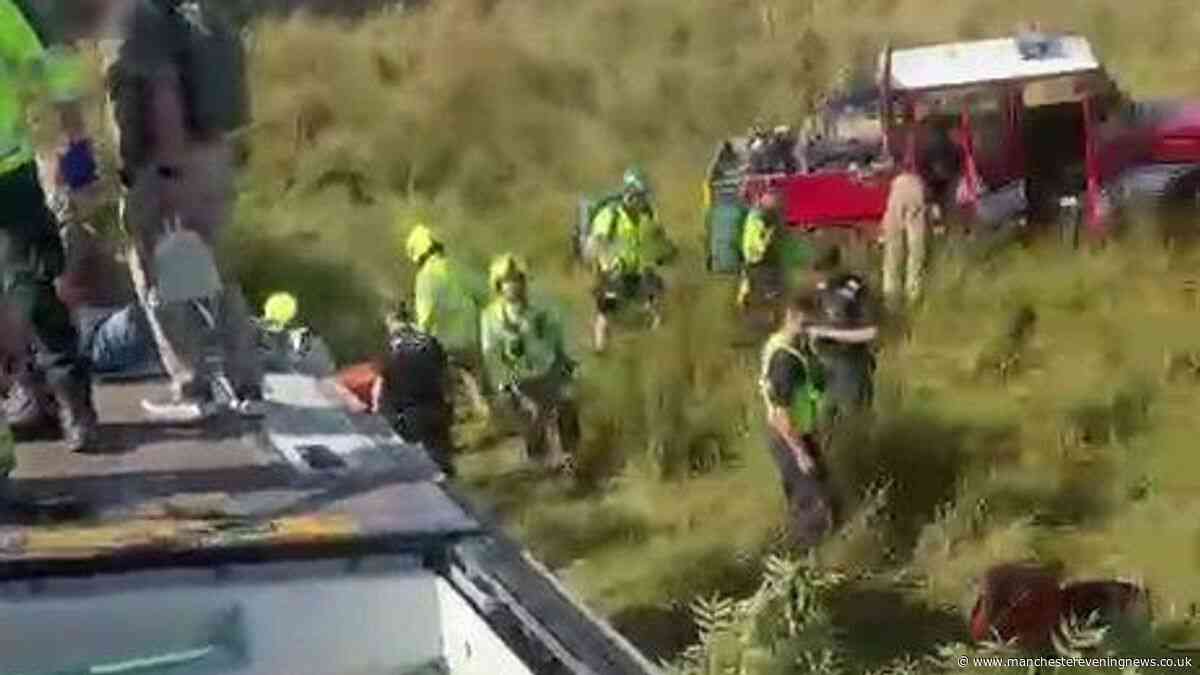 Passenger photos show terrifying moment inside train after it derailed with 20 injured