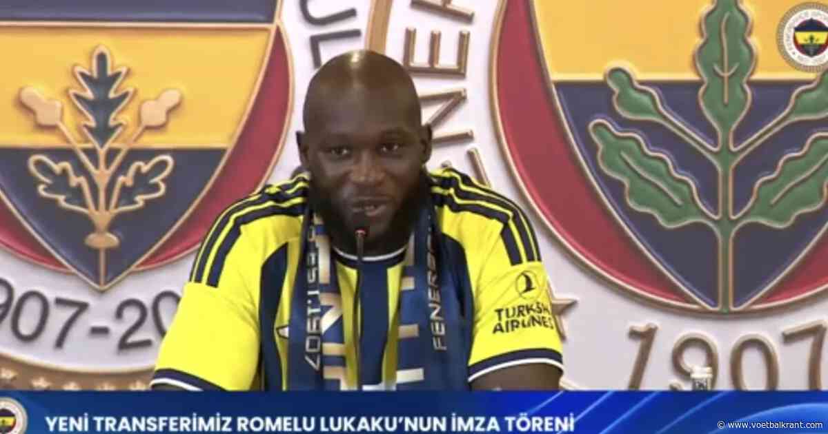 OFFICIEEL: Romelu Lukaku tekent zijn contract bij Fenerbahçe