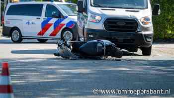 Man op bromfiets zwaargewond bij ongeluk in Sprundel, traumaheli opgeroepen
