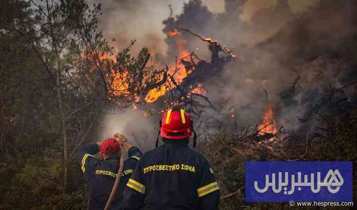 السيطرة على حريق غابات كبير في منتجع يوناني