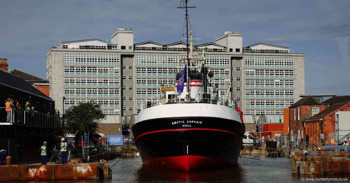 Arctic Corsair successfully makes final journey to new home in Hull