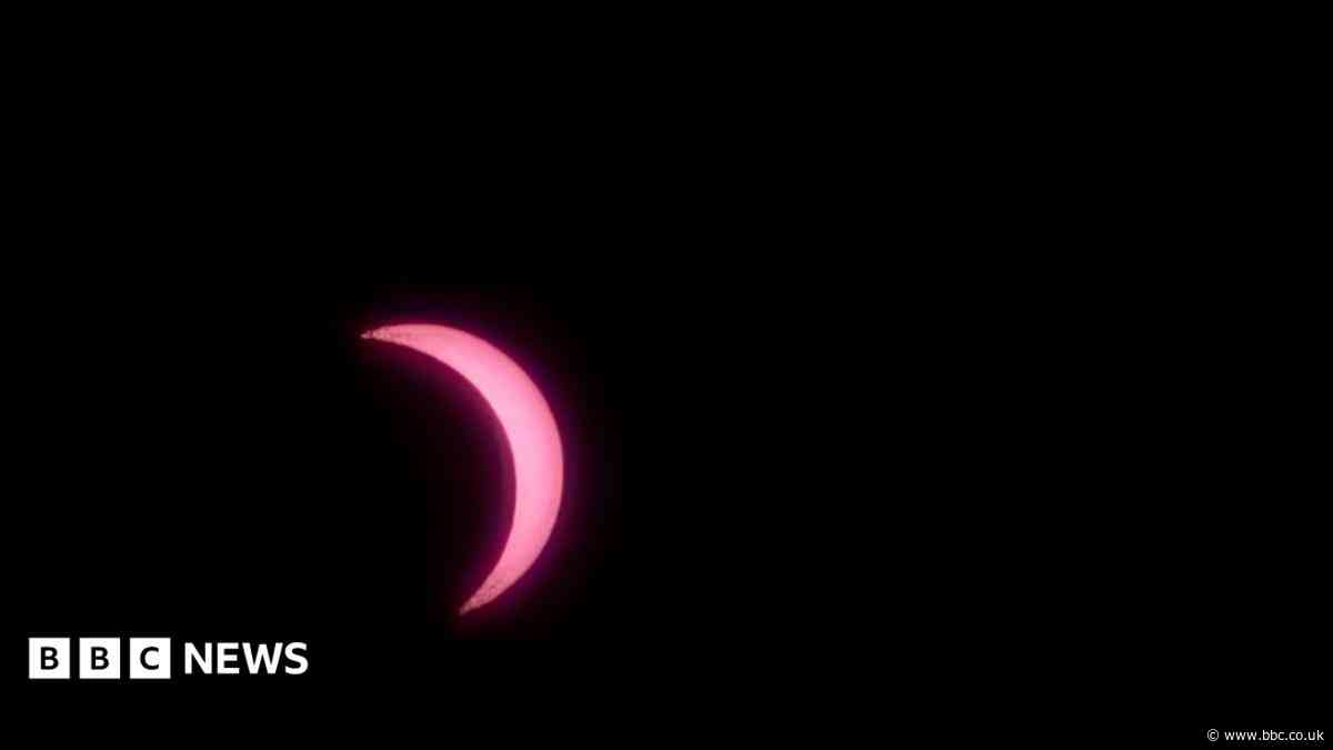 Photos show rare solar eclipse in Yorkshire