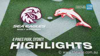 NRL Highlights: Sea Eagles v Dolphins - Round 24