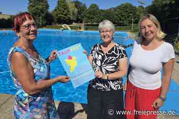 Vollmershain/Crimmitschau: Diese Tauf-Premiere im Freibad gab es in der Region noch nie