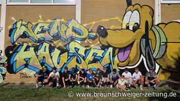 Legale Graffitis im Kreis Helmstedt: An dieser Wand in Wendhausen sind sie willkommen