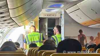 Ryanair passengers strip off and vomit after 'getting trapped on sweltering plane'