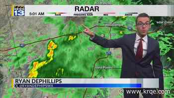 Widespread storms and muggy weather around New Mexico