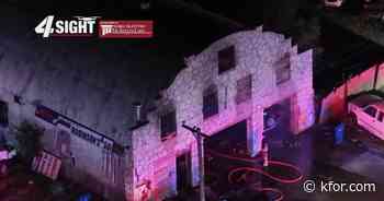 Fire crews knock down auto shop fire in NE Oklahoma City