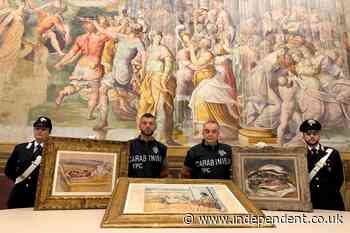 Italian police recover stolen paintings worth millions taken in daring heist